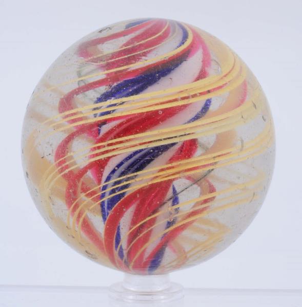 Appraisal: Large Three Stage Solid Core Swirl Marble Hard to find