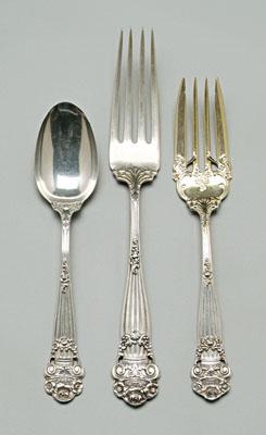 Appraisal: Towle Georgian sterling flatware pieces some monograms oz T excluding