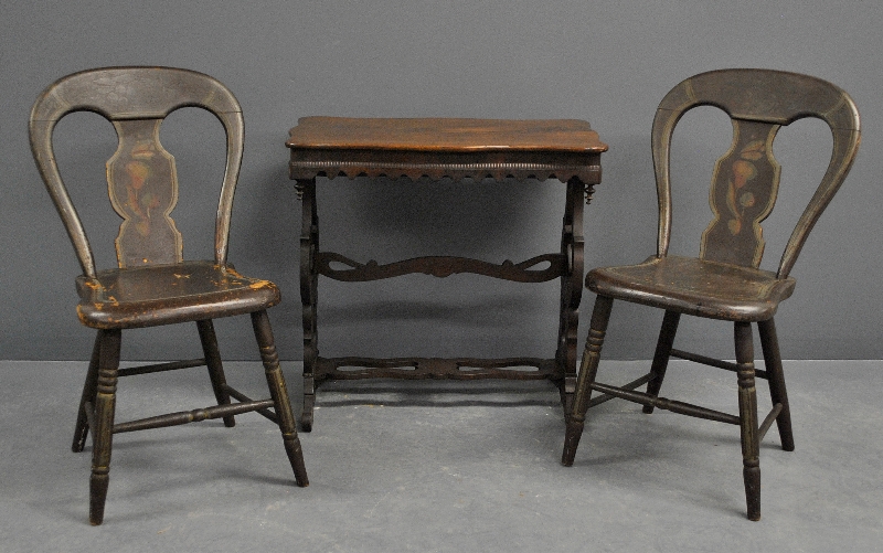 Appraisal: - Philadelphia Neoclassical mahogany side table late th c h