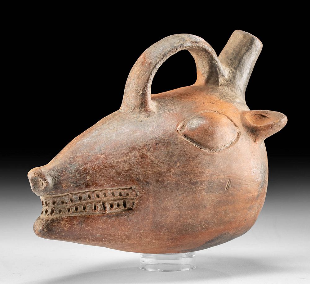 Appraisal: Endearing Colima Redware Vessel Pre-Columbian West Mexico Colima Protoclassic Period