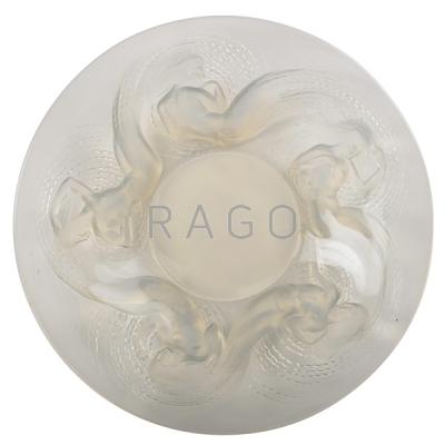 Appraisal: Calypso charger opalescent glass France s M p No Etched