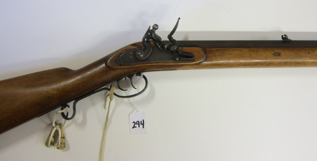 Appraisal: REPRODUCTION FLINTLOCK KENTUCKY RIFLE caliber octagonal barrel brown finish full