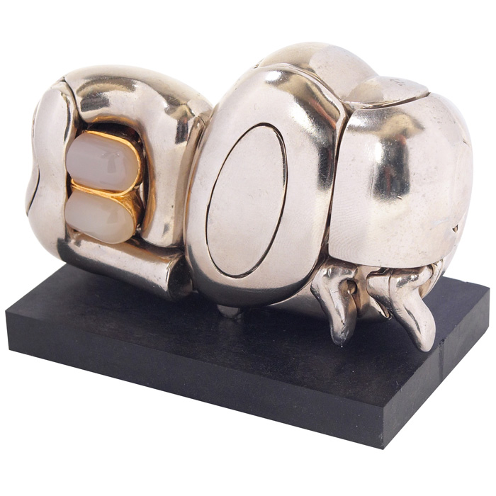 Appraisal: Miguel Berrocal La Mini Zoraida Hommage a Paloma sculpture nickel