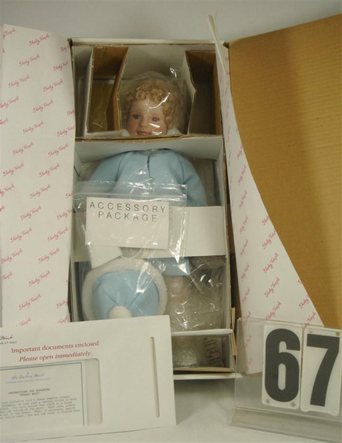 Appraisal: Danbury Mint Shirley Temple Doll porcelain mint in original box