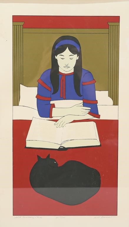 Appraisal: WILL BARNET SERIGRAPH CHILD READINGWill Barnet American Massachusetts New York