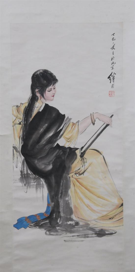 Appraisal: ATTRIBUTED TO LIU JIYOU CHINESE TH CENTURY Portrait of a