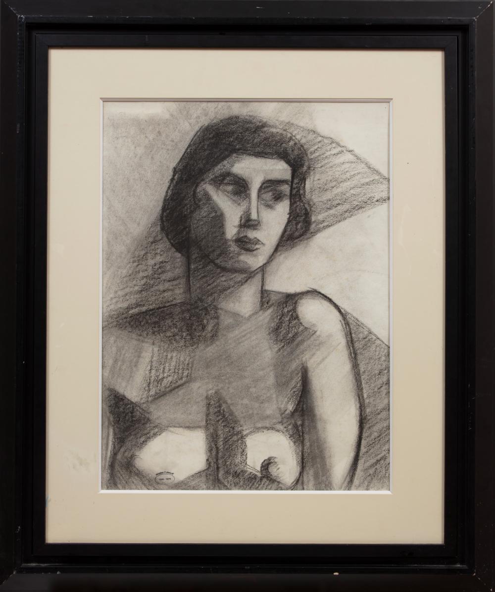 Appraisal: NICOLAS POLIAKOFF UKRANIAN - Nicolas Poliakoff Ukranian - Nude charcoal