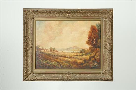 Appraisal: SPRING PLANTING BY JOSEPH SLOMAN B NEW JERSEY Oil on