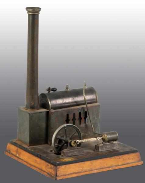 Appraisal: Schoenner Horizontal Steam Engine Description Ca Includes a wood base