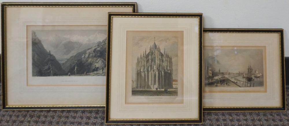 Appraisal: THREE FRAMED ENGLISH PRINTSThree Framed English Prints