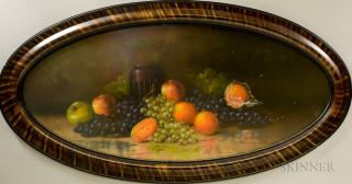 Appraisal: American School th Century Still Life with Fruit American School