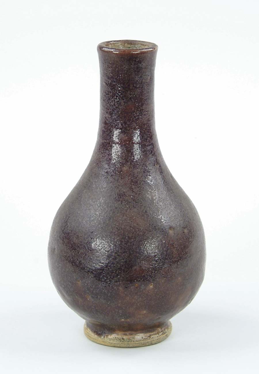 Appraisal: ART POTTERY DECORATED GOURD VASE BY VOLKMAR Signed and dated