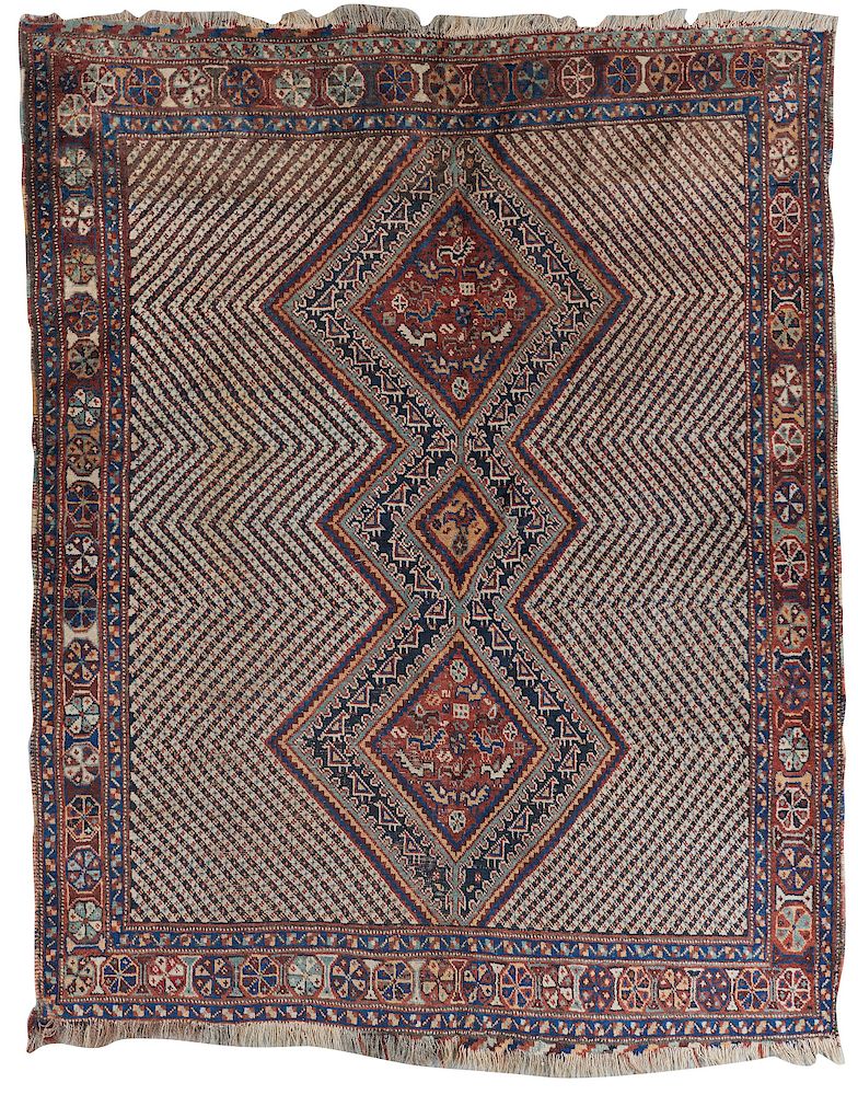 Appraisal: Afshar Rug South Persia ca ft x ft in Afshar