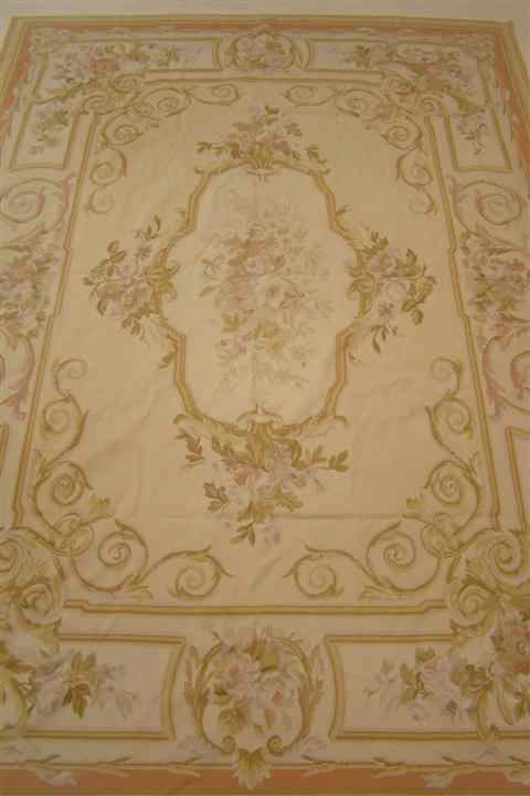 Appraisal: NEEDLEPOINT AUBUSSON RUG approx ' '' x ' '' Provenance