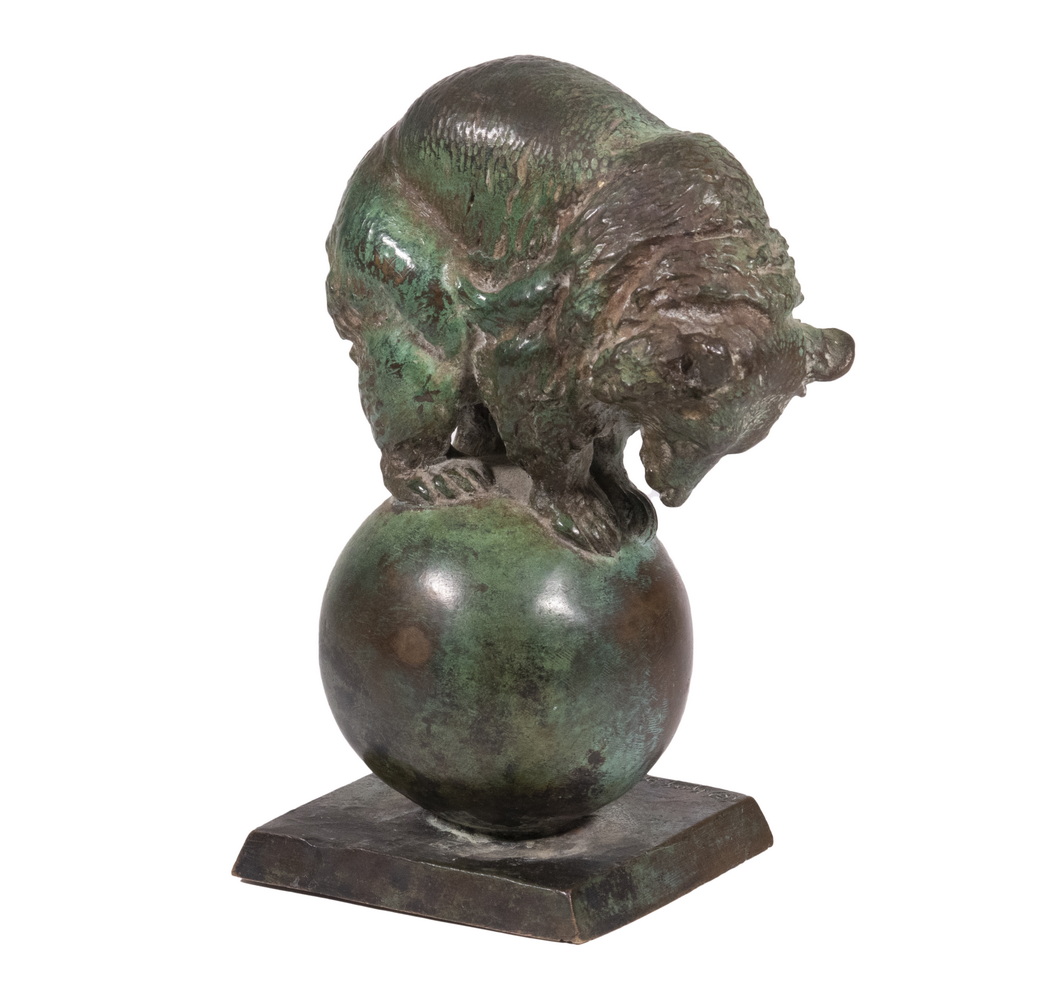 Appraisal: ELI HARVEY NY CA - Bear Balancing on a Sphere