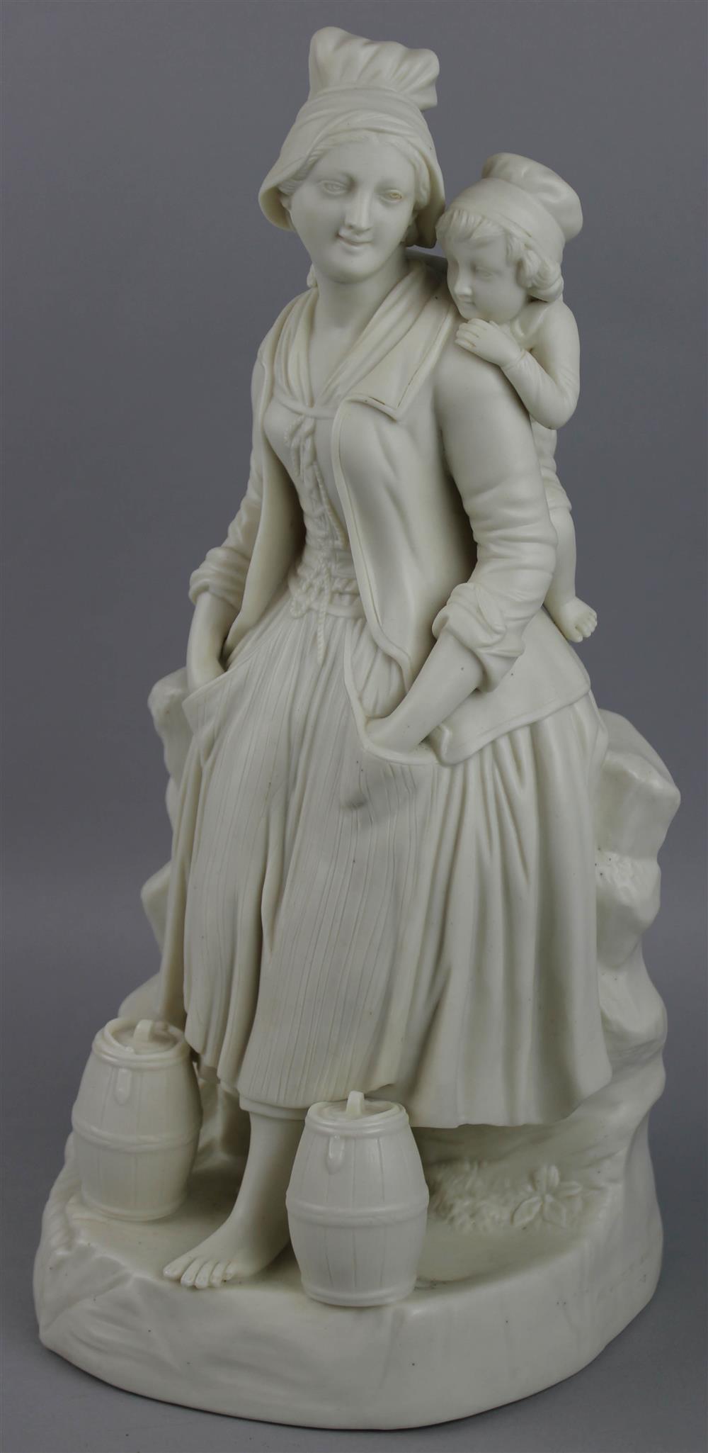 Appraisal: ENGLISH PARIAN GROUP OF A MILKMAID third quarter th Century