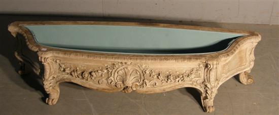 Appraisal: th century French carved jardiniere with applied festoons of flowers