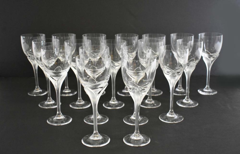 Appraisal: ROSENTHAL THIRTY-FIVE PIECE GLASS PART STEMWARE SERVICEThe foot signed Rosenthal