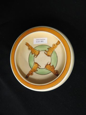 Appraisal: Roseville Pottery Juvenile Feeding Dish bunny decor diameter circa excellent