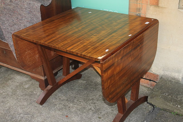 Appraisal: A DAVID JOEL DROP-LEAF DINING TABLE circa 's cm high