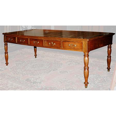 Appraisal: Louis Philippe Walnut Bureau Plat Estimate -