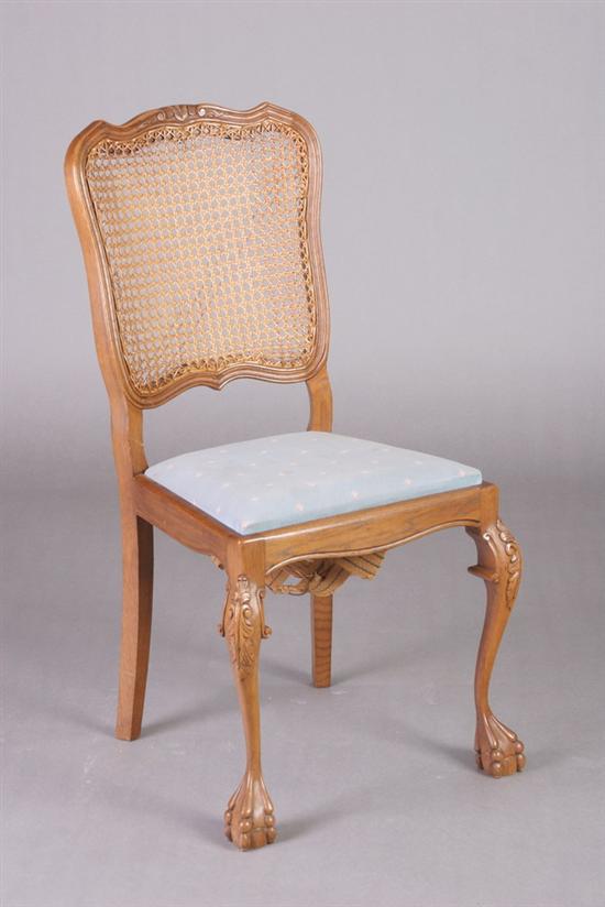 Appraisal: SET SIX FRENCH PROVINCIAL DINING CHAIRS th century oak Crested