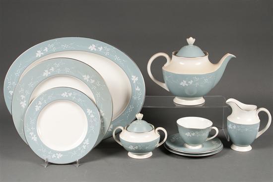 Appraisal: Royal Doulton china -piece partial dinner service in the Reflection