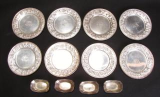 Appraisal: Description Group of Sterling Tableware pieces including set of eight