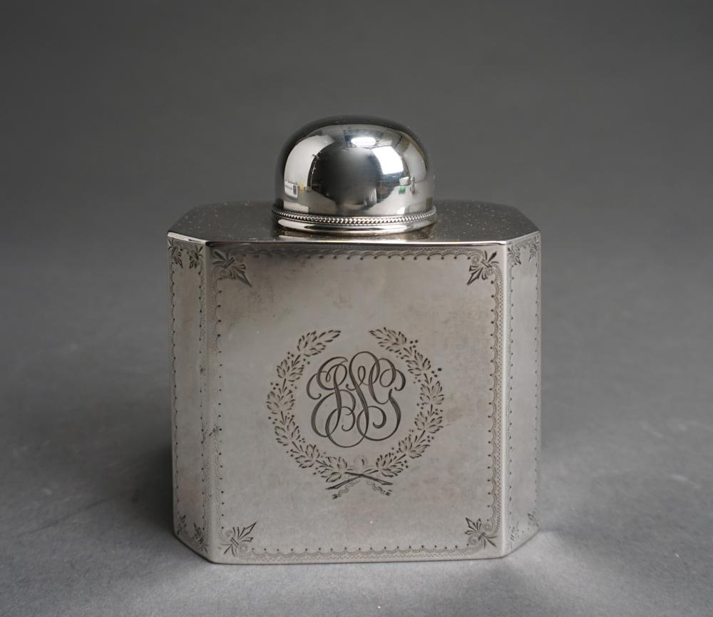 Appraisal: Sterling Silver Octagonal Tea Caddy by Goodnow Jenks ozt