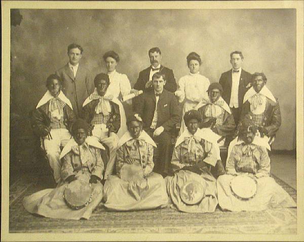 Appraisal: Lothrop A Cunningham Lowell Mass Minstrel Troupe early s Gelatin