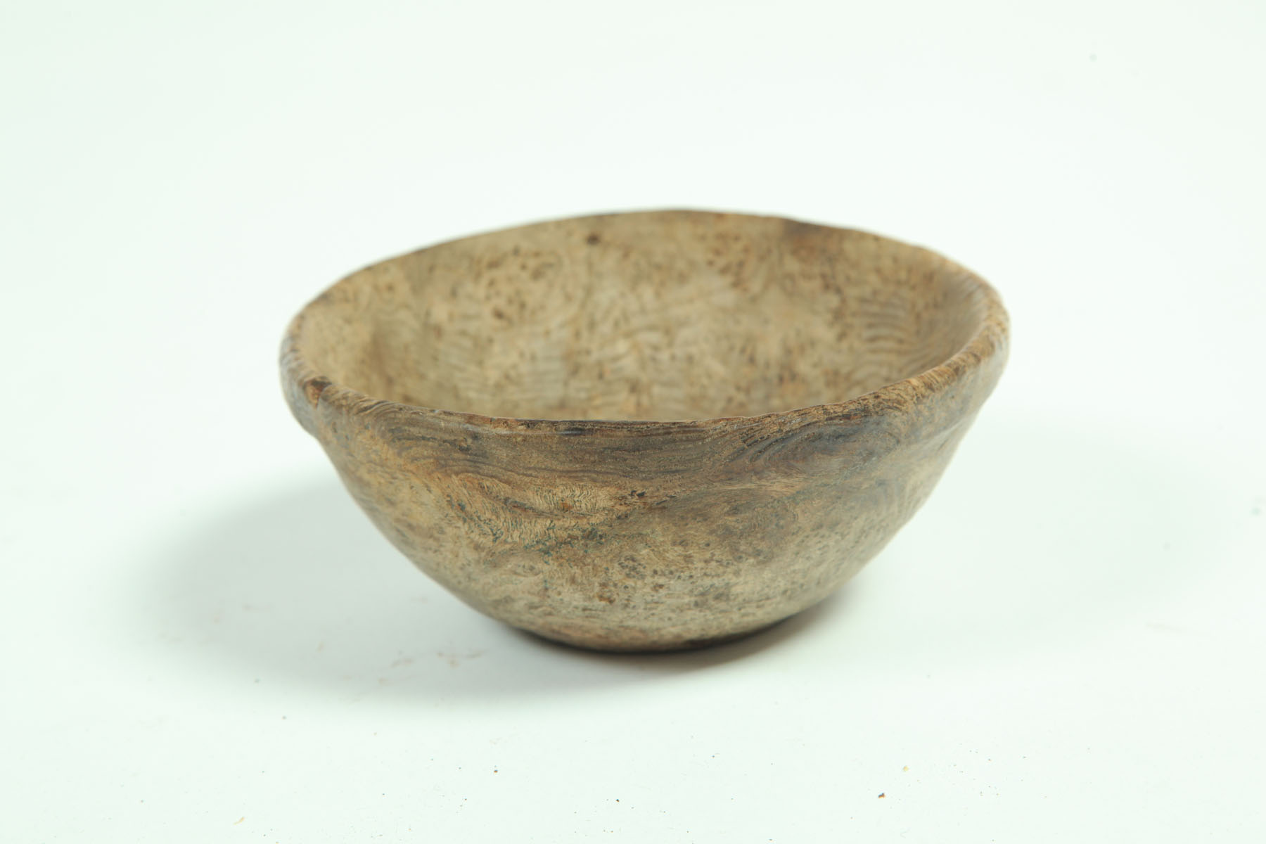 Appraisal: SMALL BURL BOWL American th century Scrubbed surface h d