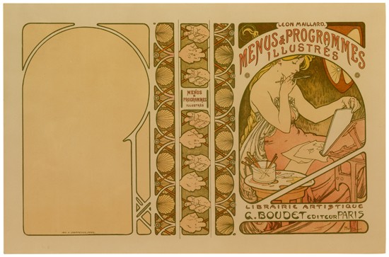 Appraisal: ALPHONSE MUCHA - MENUS AND PROGRAMMES ILLUSTR S Cover x