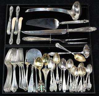 Appraisal: Sterling silver flatware troy oz lot of Sterling silver flatware