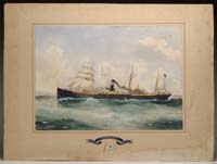 Appraisal: SIGNED Australian Late th Century SHIP PORTRAIT OF THE AUSTRALIAN