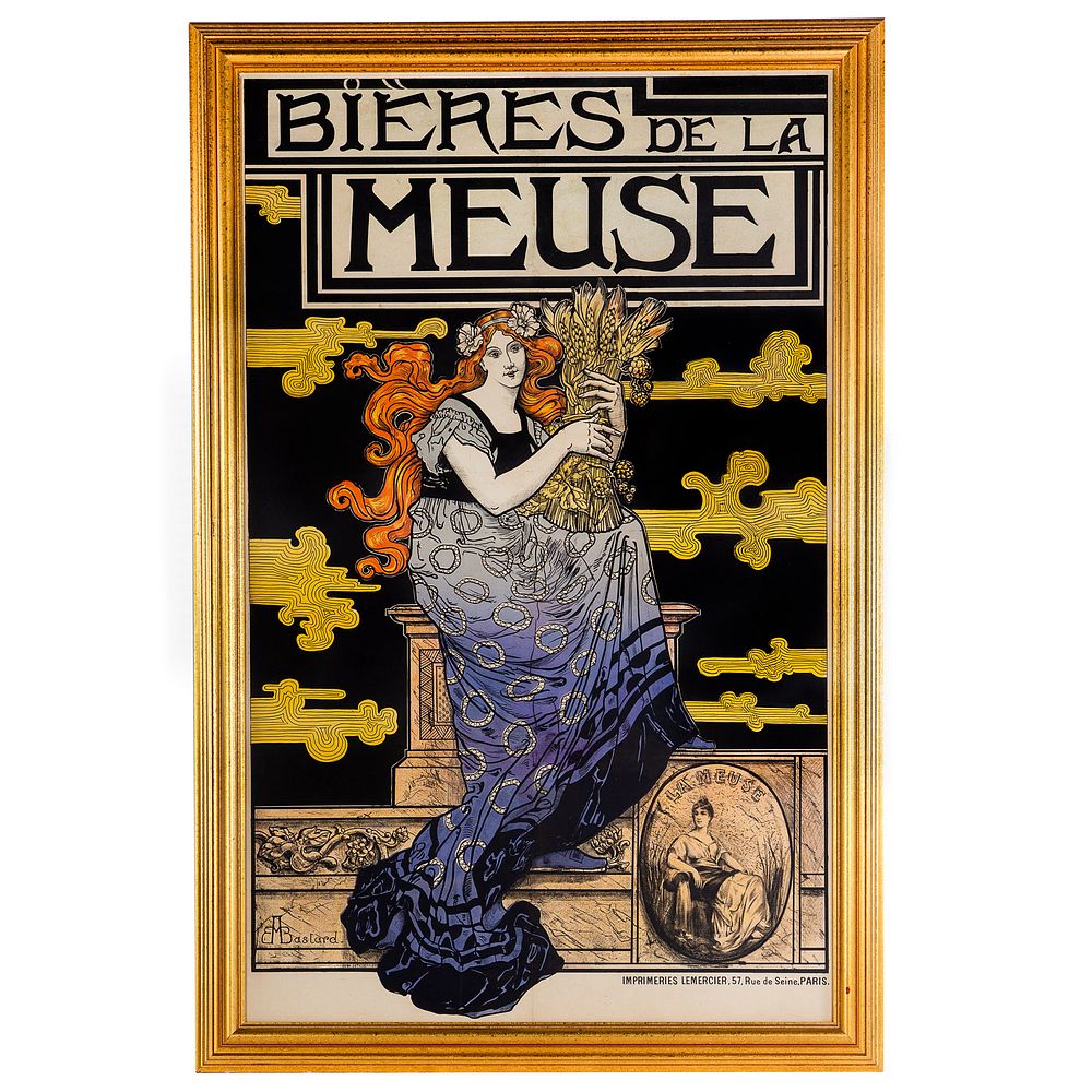 Appraisal: Marc Auguste Bastard Bieres de la Meuse French - Color