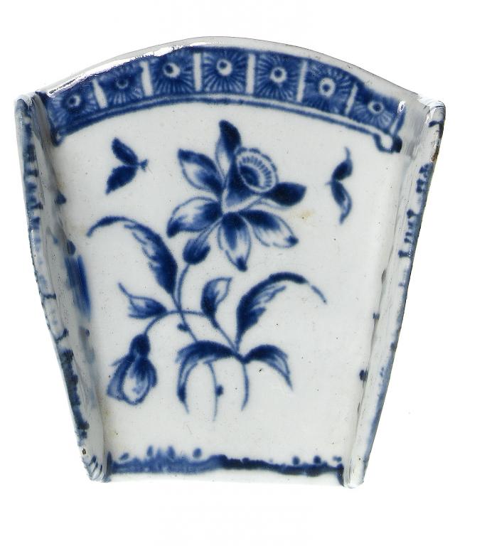 Appraisal: A DERBY ASPARAGUS SERVER painted in underglaze blue with the