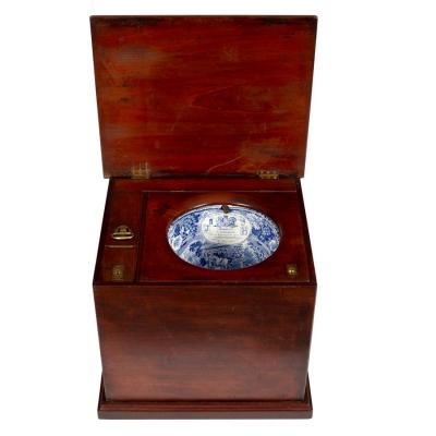 Appraisal: A water closet by S Hawkins the mahogany boxed case