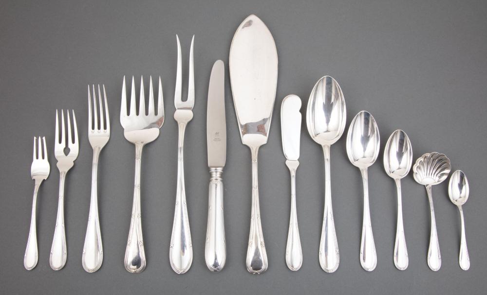 Appraisal: Buccellati Parma Pattern Sterling Silver Flatware Service pattern introduced incl