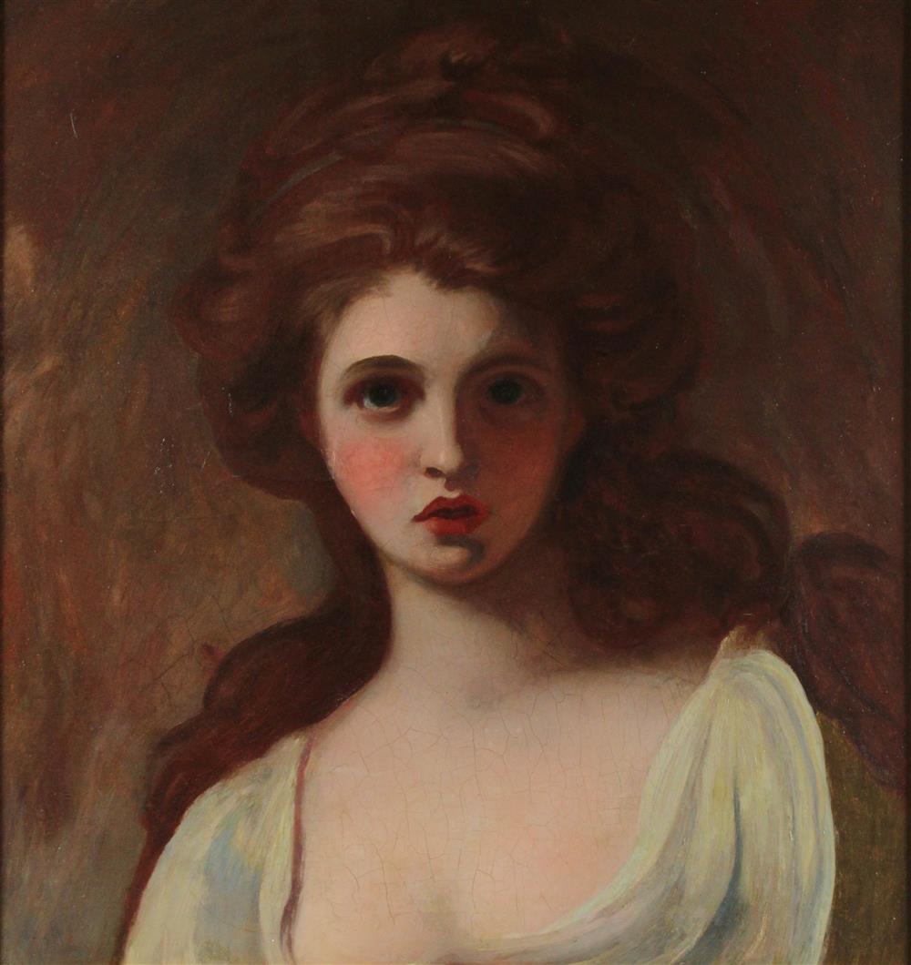 Appraisal: AFTER GEORGE ROMNEY BRITISH TH CENTURY EMMA HART AS CIRCE