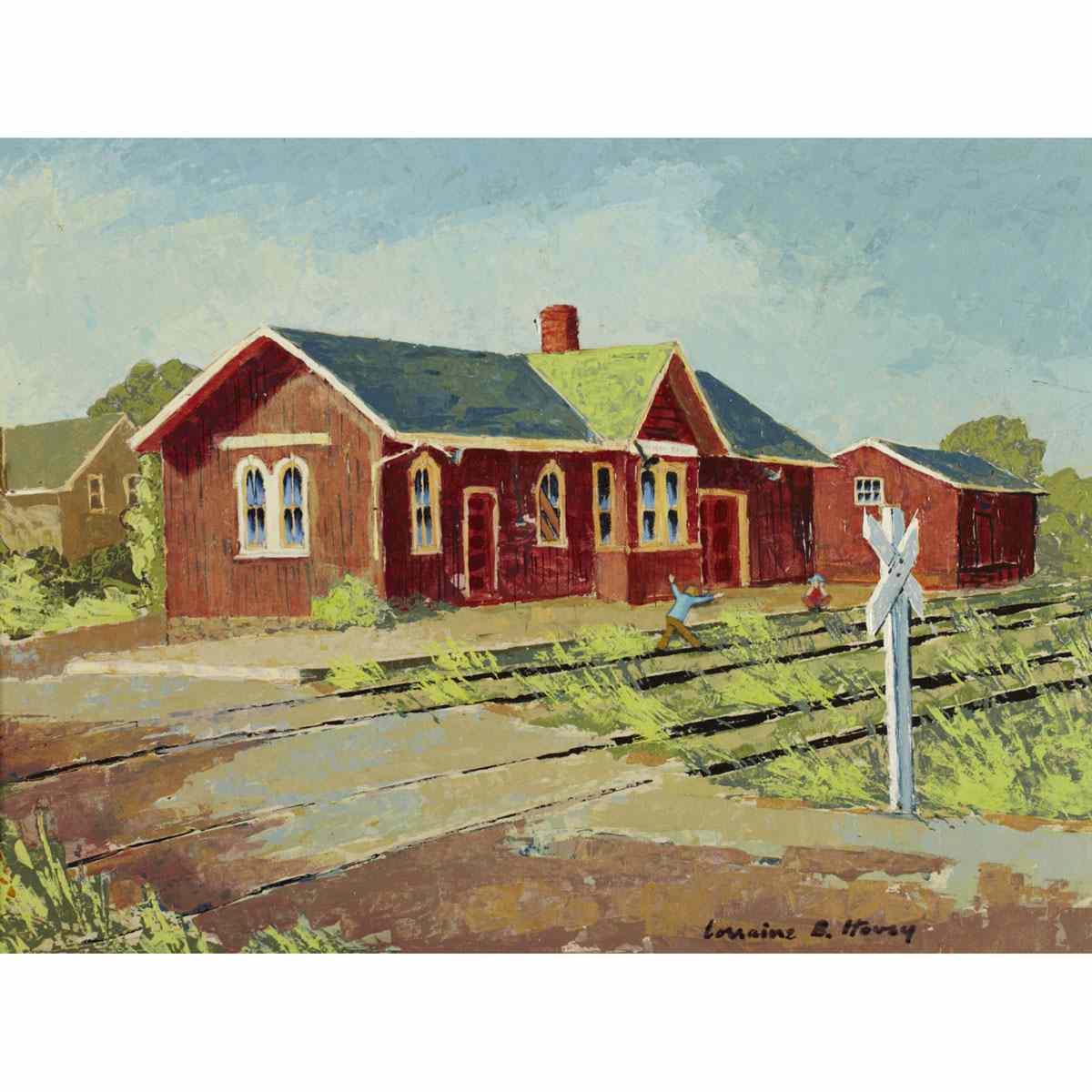 Appraisal: LORRAINE B HOVEY BY PASSED FENELON FALLS Medium oil on