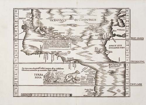 Appraisal: WALDSEEMUELLER MARTIN and FRIES LAURENT E Tabula Terre Nova Double-page