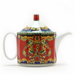 Appraisal: Versace Le Roi Soleil Teapot late th century transfer decorated