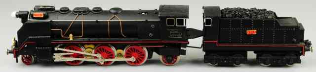 Appraisal: PAYA LOCOMOTIVE AND TENDER Spain 'O' gauge - - electric