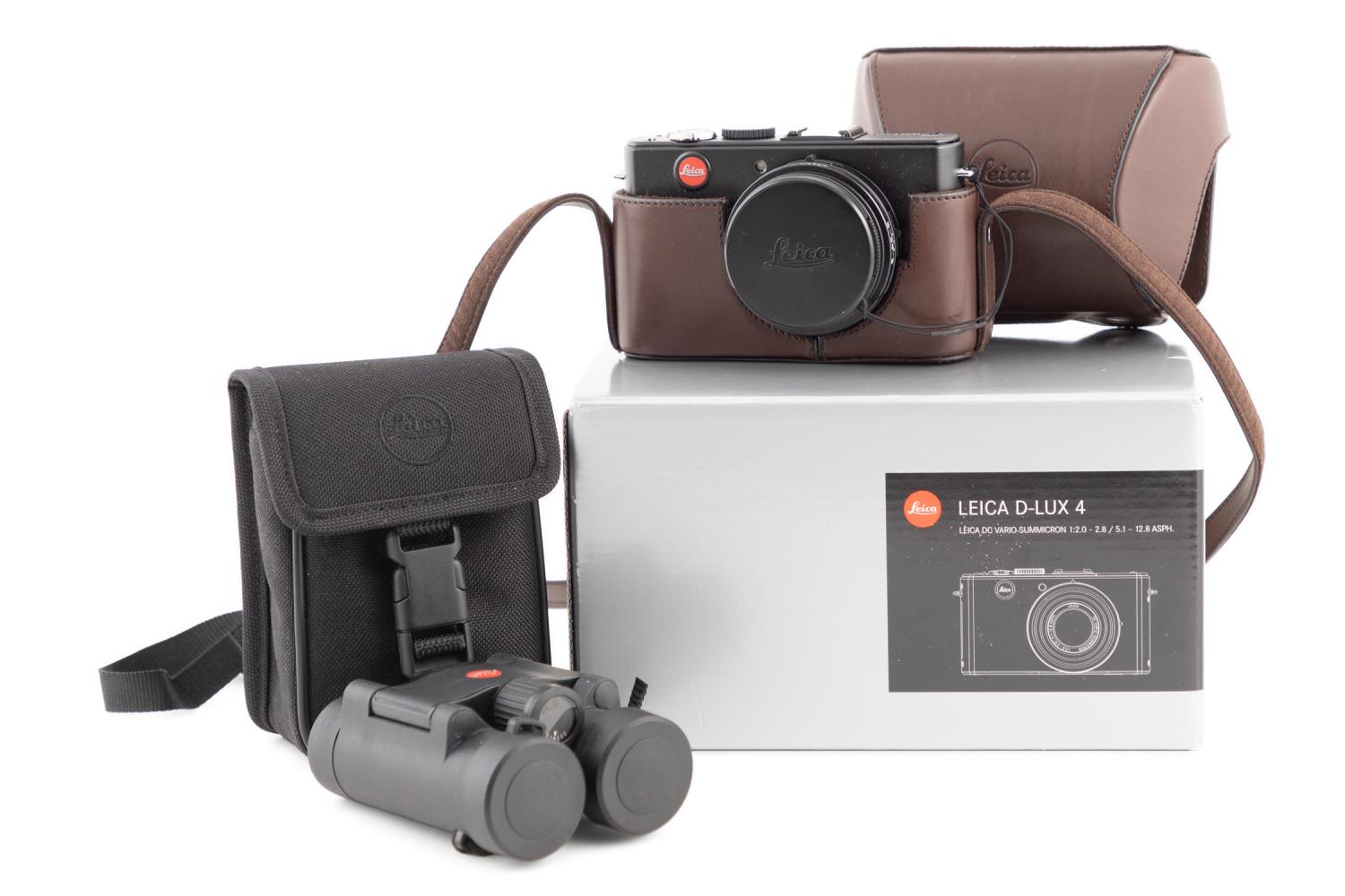 Appraisal: PCS LEICA CAMERA AND ULTRAVID BINOCULARS Leica grouping including a