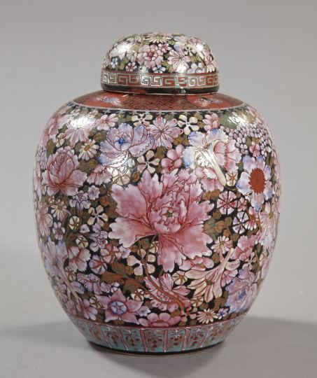 Appraisal: Kuang Hsu Porcelain Covered Vase fourth quarter th century in