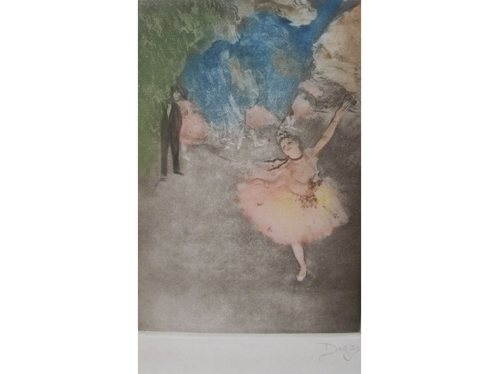 Appraisal: after Edgar Degas French - The Star color print on