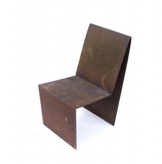 Appraisal: Angular Steel Chair Angular steel chair H x W x