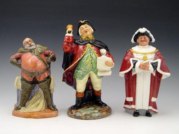 Appraisal: ROYAL DOULTON FIGURES Falstaff HN '' Town Crier HN ''