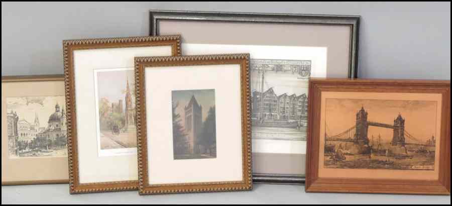 Appraisal: GROUP OF TWELVE ASSORTED FRAMED PRINTS Various sizes subjects artists