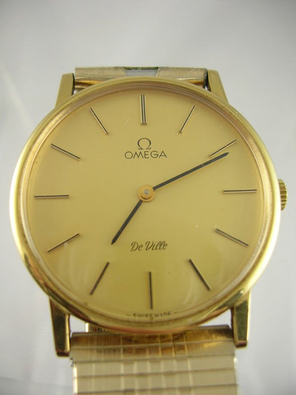 Appraisal: Man's Omega Deville wristwatch goldfilled case with stainless back mm